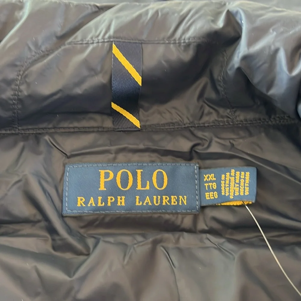 🎉Host Pick🎉Polo Ralph Lauren Mens Navy Blue Puffer Vest Size XXL - Picture 9 of 12